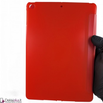 Smart soft dirbtinės odos dėklas - raudonas (Apple Ipad 9.7 Air 2/9.7 2017/9.7 2018)